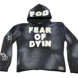 Sudadera con Capucha al por Mayor 100% Algodón Puro, Estilo Desgastado con Lavado Ácido, Sudadera con Capucha Deslavada al Sol - Product Image 2