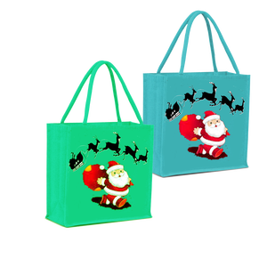 Bolso de mano Lindo yute Bolsas de regalo Acolchado Cordón Mango Ecológico Elegante Logotipo impreso Bolsos de compras de moda Fabricado EN LA India - Product Image 4