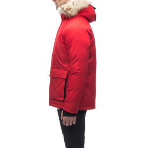 Nuevo diseño, transpirable, nuevo estilo, chaqueta Parka forrada de tela para hombre, chaqueta Parka con tamaño de Color personalizado y logotipo cómodo - Product Image 2