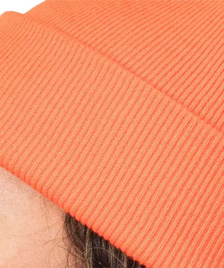 Gorro con logotipo bordado personalizado para hombres y mujeres, gorro de punto con puños, gorros de invierno para mantener el calor, gorro de punto negro - Product Image 5