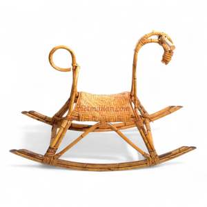 Silla Mecedora Infantil de Ratán Natural para Guardería, Venta al Por Mayor, para un Juego Seguro - Product Image 2