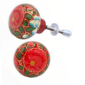 Perillas y tiradores pintados a mano florales de cerámica de gran venta para armarios de cocina, vestidores, armarios y dormitorios - Product Image 2