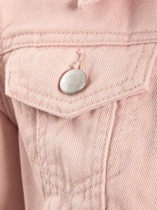 Chaqueta vaquera de satén para mujer recortada personalizable Cuerpo corto de punto estampado de estilo occidental de la mejor calidad Hecho en Pakistán - Product Image 6