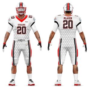 Ensemble de maillot et pantalon de football américain de qualité supérieure, sublimation numérique, uniforme de flag football sublimé - Product Image 2