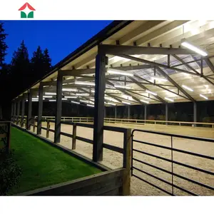 prefab galvanized structural steel h-beams equestrian horse riding stable stall
