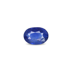 Saphir bleu 3,67 carats, pierre précieuse naturelle facettée, couleur bleu royal, pierre lâche certifiée IGI, polie à la chaleur, 10 mm x 8 mm - Product Image 1