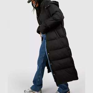 Chaquetas acolchadas de mujer superventas al por mayor nuevo diseño prendas de vestir exteriores de invierno transpirables de alta calidad cremallera reversible de talla grande - Product Image 2