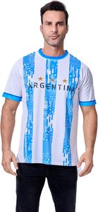 Camiseta de Fútbol de la Selección Argentina, Diseño de Rayas Blancas y Azules, Poliéster Bordado, Camiseta Deportiva Resistente, Buffalo Bills - Product Image 3