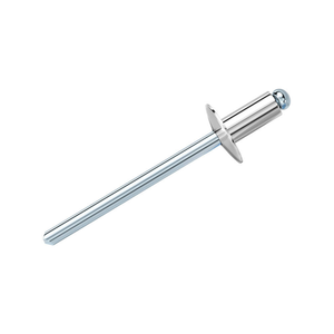 Rivets aveugles en aluminium standard GB à tête plate ouverte, grande taille, 3,2 mm-4,8 mm - Product Image 1