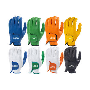 Gant de golf en cuir souple et respirant de haute qualité avec impression de logo Gants de golf en cuir Cabretta personnalisés abordables en gros - Product Image 6