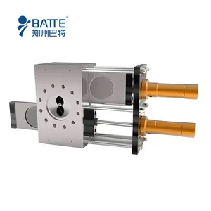 batte factory supply pp melt blown filter double plate hydraulic continuous screen changer