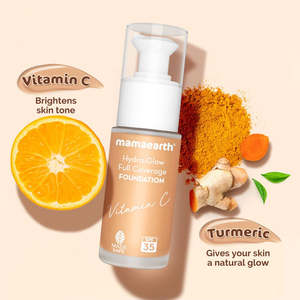 Fond de teint couvrant avec vitamine C et curcuma - 30 ml Crème mate éclatante pour peaux foncées - Product Image 3