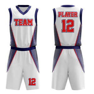 Camiseta de baloncesto de malla reversible personalizada de alta calidad transpirable y elegante con logotipo impreso-Conjuntos de ropa de baloncesto al por mayor - Product Image 1