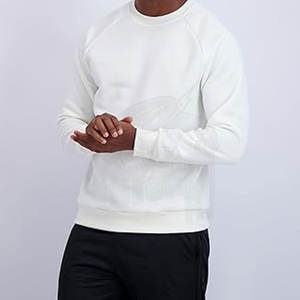 Sudadera de cuello redondo de lana de felpa suave para hombre, suéter Atlético acogedor, suéter cálido, logotipo personalizado, ropa informal con estampado Dtg - Product Image 4