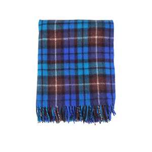 Manta de lana azul Buchanan de moda suave y cómoda de gran oferta adecuada para uso en invierno - Product Image 6