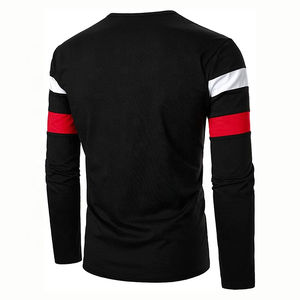 2025 vente en gros personnalisé imprimé Logo hommes chemise à manches longues 100% coton T-shirt pour hommes coupe ample imprimé à manches longues t-shirts - Product Image 6