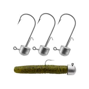 ESFISHING 높은 탄소 강철 mustad Ned Rig 후크 지그 1.5g 2g 3g 5g 6g 10g 14g 18g 낚시 보트 루어