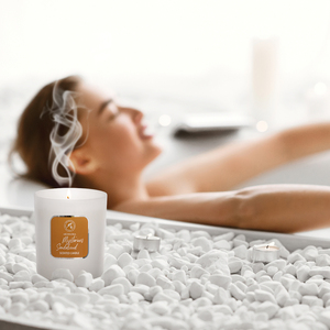 Bougie parfumée Aromatika au bois de santal mystérieux, en cire de soja, dans un bocal en verre, collection pour la maison, aromathérapie haut de gamme, cadeau méditatif - Product Image 5
