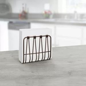 Tableware Decor Napkin <b>Stand</b> Metal Napkin Holder American Style Multi-purpose Tissue <b>Stand</b> for Home & Office <b>Desktop</b> Organizer - Product Image 5