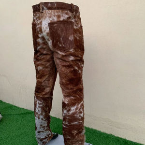 Pantalones de Cuero Vacuno Elegantes y Cómodos para Hombre, Novedad, Pantalones de Cuero Vacuno para Hombre, Ropa Urbana Más Vendida - Product Image 3