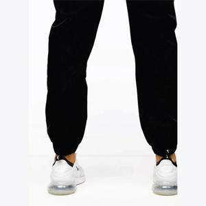85% Polyamide 15% Elastane Woven Track Pant <b>Black</b> Women's Track Pant with 2 Concealed Zip Pockets and Custom Brand Details - Product Image 6