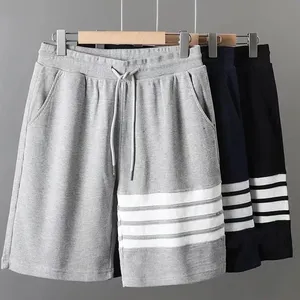 EVER GLOW <b>Women's</b> Navy Knitted <b>Shorts</b> Mid Waist Drawstring Casual Breathable Waterproof 100% Polyester Regular Fit - Product Image 4