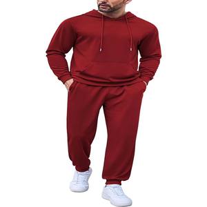 Nouvelle mode 100% coton hommes survêtement de haute qualité épais polaire surdimensionné ample personnalisé vêtements de rue hommes survêtement - Product Image 4