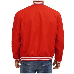 OEM Blouson aviateur bleu royal personnalisé en laine mélangée avec broderie en chenille Blouson de baseball Letterman Veste d'hiver décontractée à motif 3D - Product Image 6