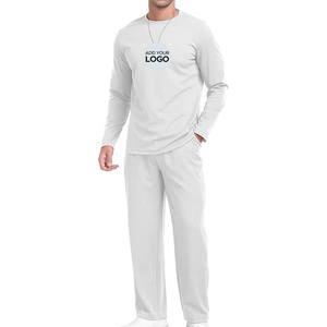 Chándal Hombre Casual Camisas de manga larga y Joggers Set Trajes de 2 piezas Chándales de color sólido para hombres con bolsillos - Product Image 2