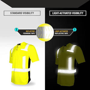 Durable & Lightweight Safety Workwear <b>Shirt</b> High Visibility Workwear Running Gear Safety Vest With Logo - Product Image 3