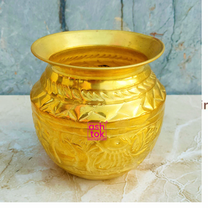 Pot à eau Lota Pooja article maison hôtel bureau cérémonie religieuse laiton Kalash hindou Pooja articles en gros direct usine prix - Product Image 6