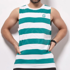 Camiseta sin Mangas de Punto Casual para Hombre, Venta Directa de Fábrica, Alta Calidad, 100% Algodón, Transpirable, Secado Rápido, Personalizable, para Gimnasio y Ejercicio - Product Image 1