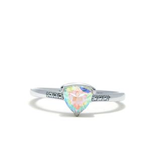 Parure de bijoux en argent sterling Mercury Mystic Topaz - Bague, boucles d'oreilles et pendentif 3,50 carats taille poire - Cadeau de fête - Product Image 4