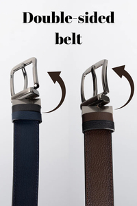 Cinturones personalizados de alta calidad para hombres de lujo OEM cuero genuino logotipo personalizado estilo de moda buena calidad Pin hebilla al por mayor - Product Image 3