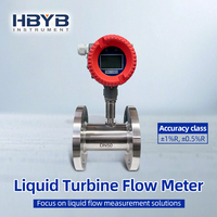 Medidor de Flujo de Turbina Líquida Inteligente con Pantalla LCD Especial de Baja Viscosidad para Agua Limpia, Aceite y Bebidas