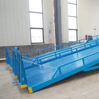 Plate-forme de travail de chargement et de déchargement de conteneurs hydrauliques mobiles rampes de chariot élévateur