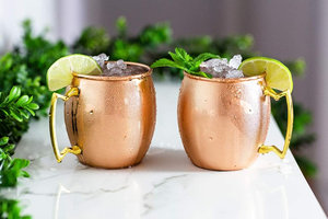 Pure Copper Hammered Glass 250 ml Copper Tumbler Hammered Finish Immunity Booster Copper Anniversary <b>Gift</b> - Product Image 2