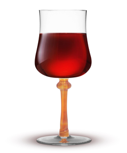 Copa de vino soplada a mano, copa de vino artesanal, barra de sombreado de color, copas de vino tinto - Product Image 1