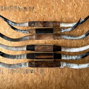 งานศิลปะตกแต่งผนังบ้านสไตล์สัตว์ ทำด้วยมือ เป็นมิตรกับสิ่งแวดล้อม รูปทรงเขาสัตว์แบบดั้งเดิม - Product Image 1