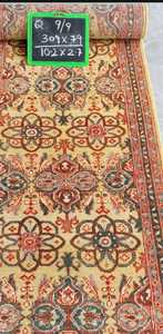 Tapis de couloir en laine 100% de luxe noué à la main Design moderne Antidérapant Écologique Couleur unie Tapis de sol pour couloirs 10 mm d'épaisseur - Product Image 4