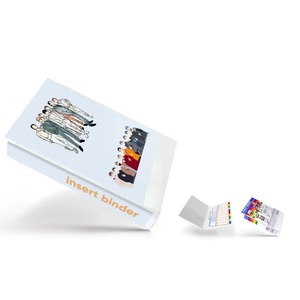 Chất lượng cao A4 trắng 2D Vòng chèn chất kết dính biểu tượng tùy chỉnh 25mm Độ dày bìa + tấm PVC da túi bìa tài liệu - Product Image 6