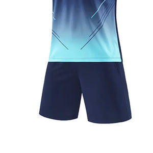 Conjunto de uniformes de voleibol de ropa deportiva al por mayor, servicio OEM, diseñe su propio conjunto de camisetas y pantalones cortos de voleibol de manga corta - Product Image 4