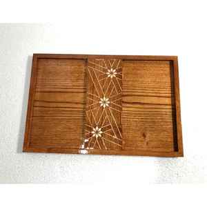 Plateau à chocolat Royal Crescent Heirloom en nacre avec motifs arabes complexes pour la décoration festive du Ramadan et de l'Aïd - Product Image 4