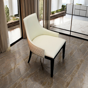 Morgan 1 Modern Ergonomic Upholstered Wood Dining Chair with <b>Backrest</b> for Home Office Hotel Apartment Villa Home Furniture - Product Image 2