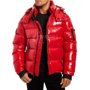 Veste d'hiver pour homme personnalisable, respirante, à séchage rapide, coupe-vent, isolée, streetwear, à capuche, rembourrée - Product Image 1