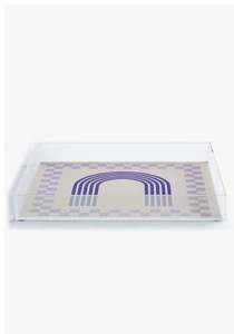 Plateau en acrylique transparent de qualité exclusive, design fabuleux de grande taille, idéal pour la restauration rapide et la présentation de desserts de l'Inde - Product Image 2