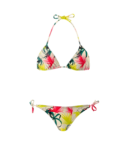Conjuntos de Bikini para Mujer de Último Diseño OEM, Secado Rápido, Transpirable, Estampado Animal, Cintura Ajustable con Cristales, Logotipo Frontal - Product Image 6
