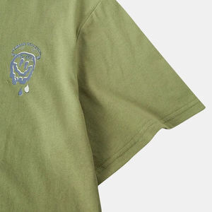 T-shirt pour homme de haute qualité 100% coton, logo OEM imprimé, style uni, manches courtes, col rond, vente en gros, taille régulière, surdimensionné - Product Image 5