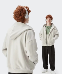 Sudadera con capucha y cremallera para hombre a la moda, Sudadera con capucha extragrande para adolescentes con bolsillos estampados, Sudadera con capucha larga con patrón fresco - Product Image 2