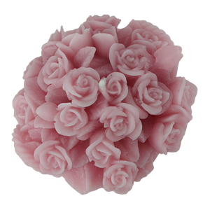 Bougie parfumée en forme de bouquet de fleurs |   Bougie artisanale en forme de panier de roses pour la décoration de la maison, les cadeaux et l'aromathérapie - Product Image 2